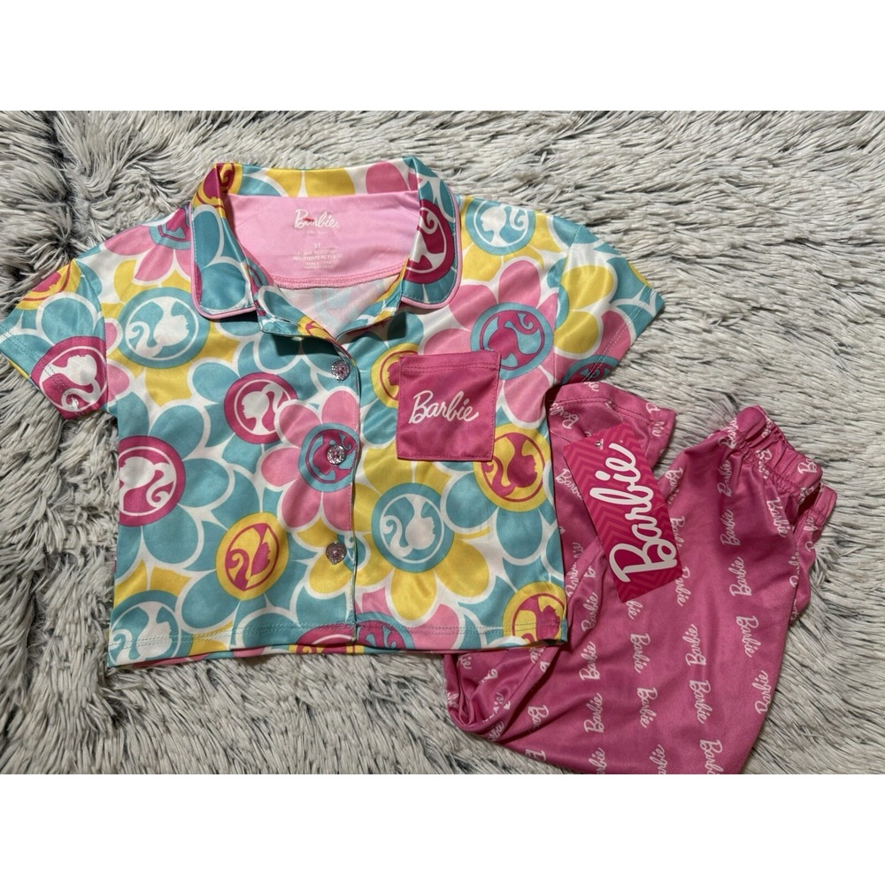 Barbie 3T Girls NWT Soft Pajama Pants Set